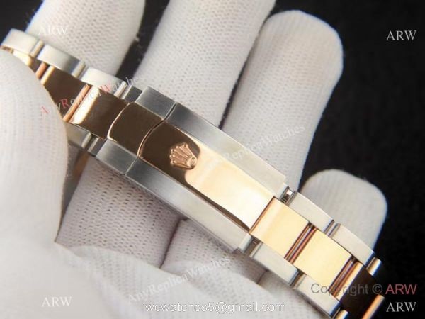 Rolex new Datejust 36 Palm dial Two Tone Rose Gold Oyster Bracelet Men Size 4