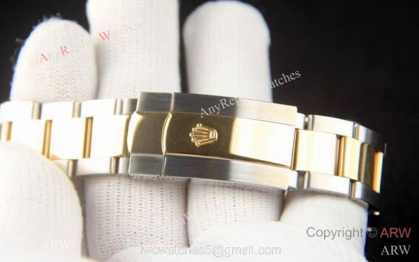 Rolex Datejust 36 Gold Palm Motif Dial Oyster Bracelet Replica Brand NEW 4