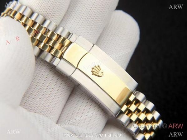 2021 New Rolex Datejust 36 Exotic Dial Gold Jubilee Watch AAA Replica 4