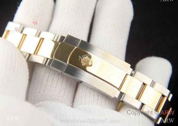 Rolex Datejust 2021 Motif Dial Gold Oyster Bracelet AAA Copy 4