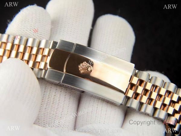 Rolex Datejust Silver 2021 Motif Dial Domed Bezel Jubilee Bracelet AAA Copy 4