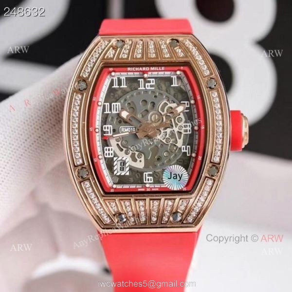 Copy Richard Mille 030 Diamond Watch Automatic For Men 4