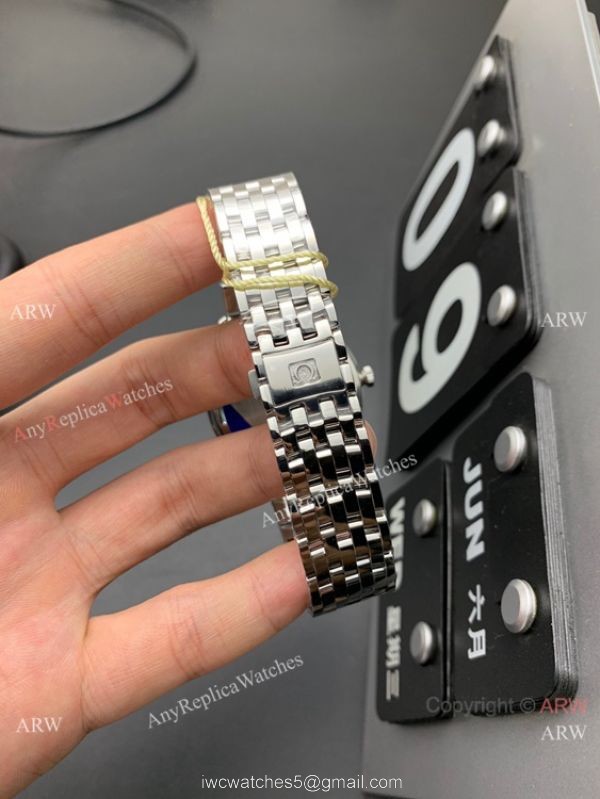 MKS Factory Omega Classic De Ville 9015 Watch Silver Dial Stainless Steel 4