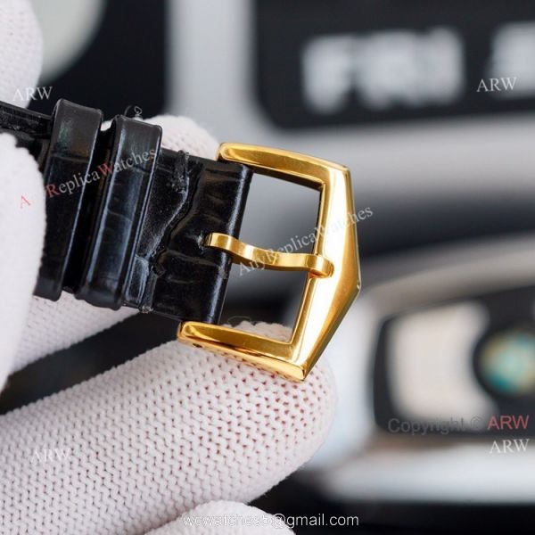 Swiss Replica Patek Philippe Moonphase Gold Grand Complications 9100 Automatic Watch White Face 4