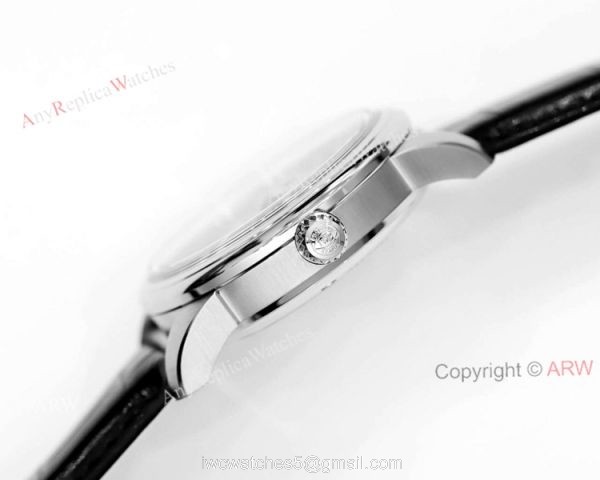 New IWC Ingenieur IW323310 Laureus Automatic Blue Face Black Leather Strap Watch Replica 4