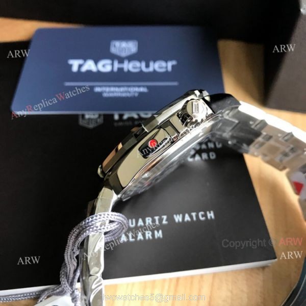 Swis Quality Tag Heuer Aquaracer 41mm Black Dial Swiss Ronda Quartz Movement Knockoff Watch 4