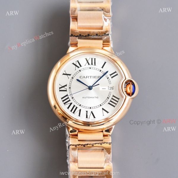All Rose Gold Cartier Santos XL Automatic Replica Watch 42mm 4