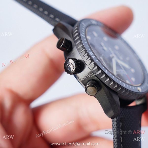 2021 Swiss Copy Blancpain Fifty Fathoms Bathyscaphe Chronographe Flyback Watch All Black 4