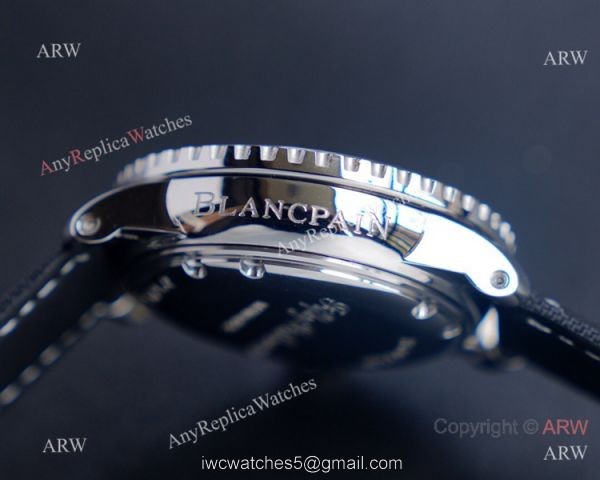 JH Blancpain Fifty Fathoms Swiss Watch Black Dial Black Bezel 4