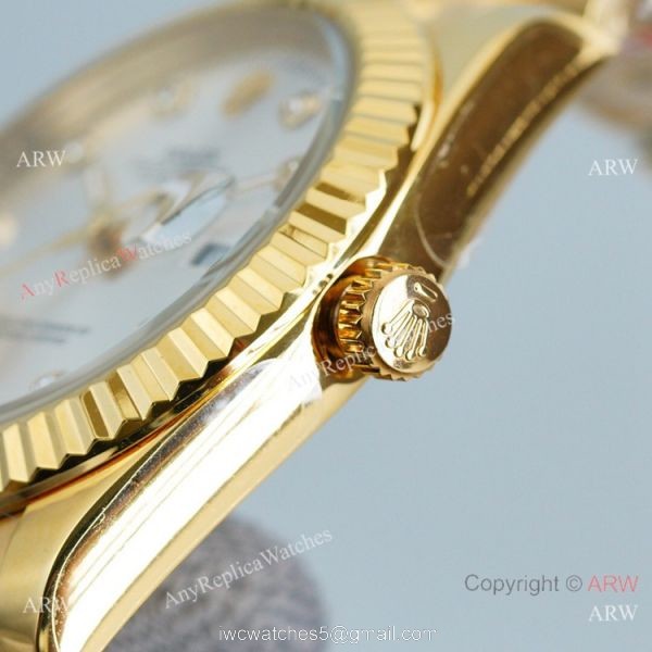 Swiss Quality Rolex Datejust II Citizen 8215 Watch Yellow Gold Jubilee Diamond Markers 4