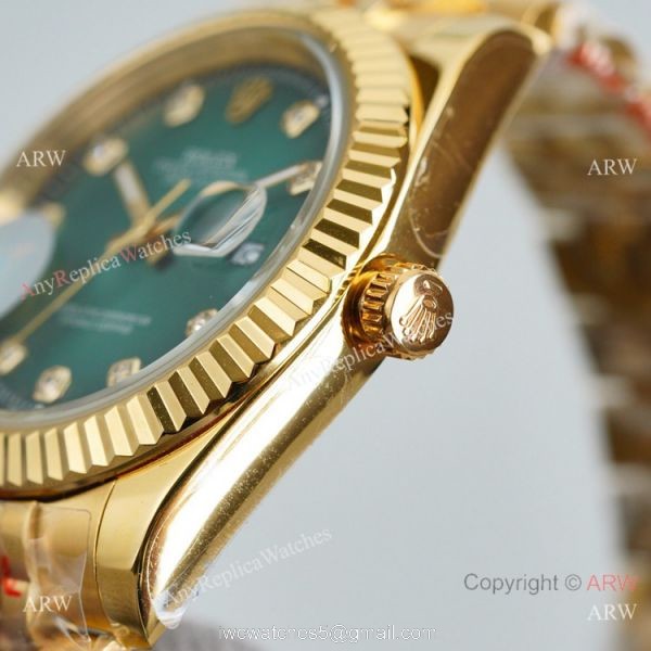 Swiss Quality Rolex Datejust II Citizen 8215 Watch Olive Green Dial Jubilee Strap 4