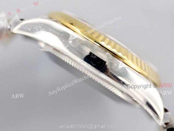 (EWF) 1:1 Rolex 31mm Datejust Two Tone White Mop Dial With Diamond Markers Replica Watch 4