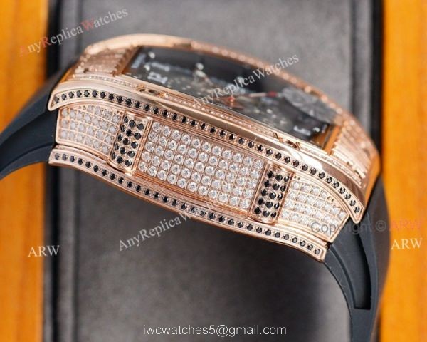 (RM Factory) High Quality Replica Richard Mille RM010 Rose Gold Diamond Watch 4