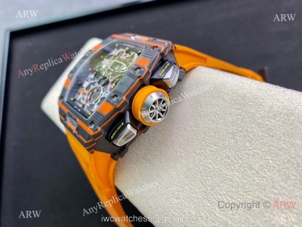 Super Clone Richard Mille rm11-03 McLaren Swiss 7750 Chronograph Watch NTPT Carbon 4