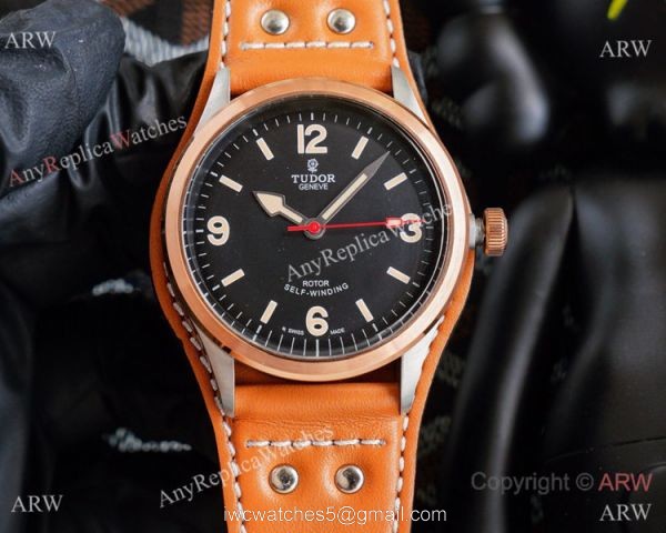 2021 New! Vintage Tudor Rotor self winding Watches Bronze Case 4