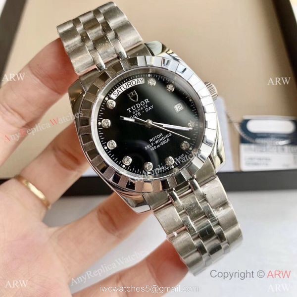 Copy TUDOR Glamour Date+Day Watch Two Tone Gold Watches 4