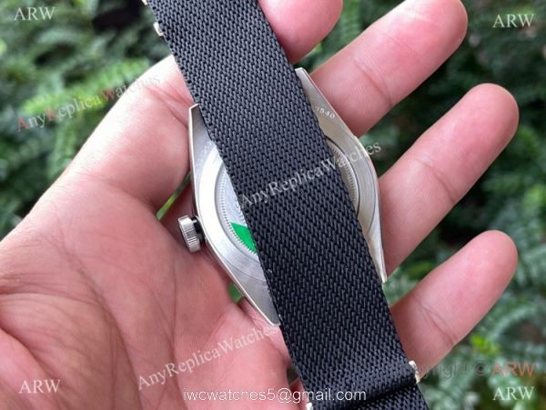 New! Swiss Replica Tudor Black Bay Cal.2824 Watch Bucherer Blue Face Nylon Strap 4