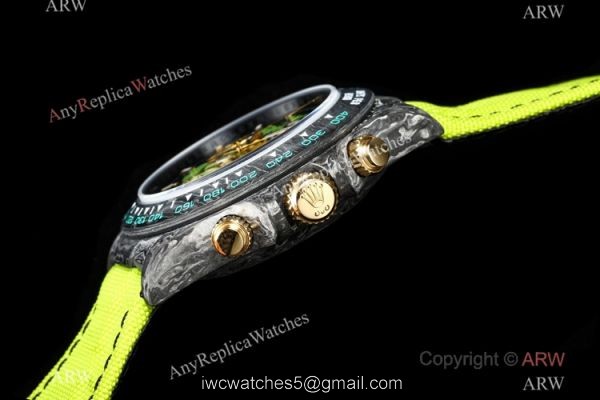 NEW! Super Clone TW Rolex DIW Daytona 7750 Watch NTPT Carbon Green Dial 40mm 4