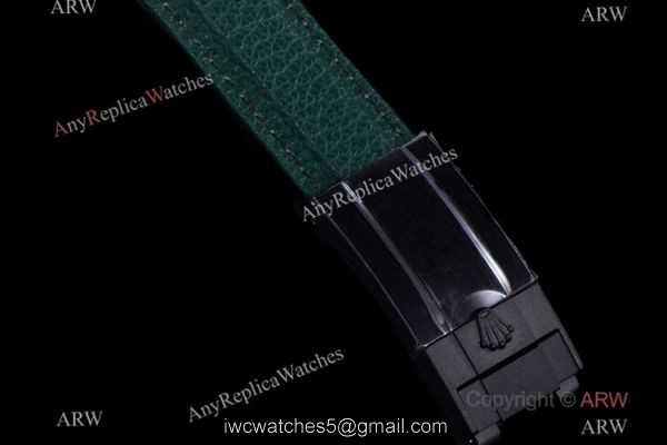 NEW! TW Factory Rolex diw Daytona 40 Watch NTPT Carbon 7750 Chronograph Military Green Strap 4
