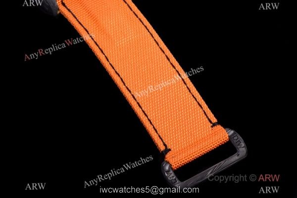 NEW! TW Super Clone Rolex DIW Daytona 7750 Watch 40mm Carbon Orange Fabric Leather Strap 4