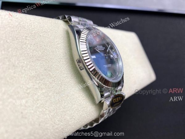 Fake Clean Factory 904L Rolex 126334 Wimbledon Datejust 41 Jubilee Watch 4