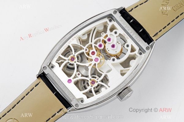 AB Factory Franck Muller Cintree Curvex Imperial Tourbillon Watch Ss Black Dial 4