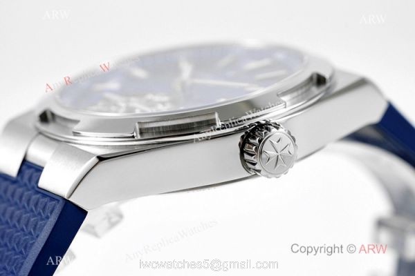 1-1 Super Clone Vacheron Constantin Overseas Tourbillon V2 6000v Blue Rubber Strap Watch 4