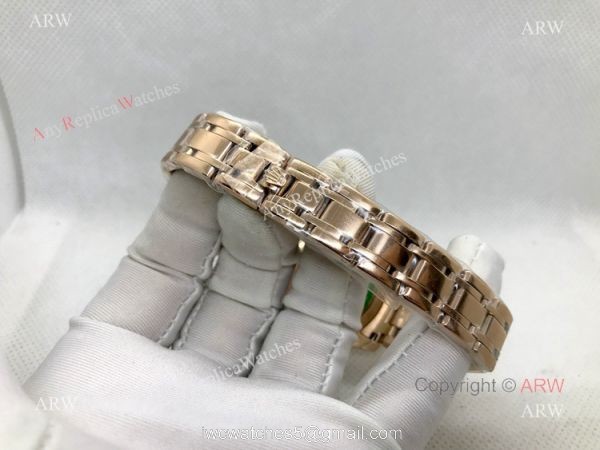 Swiss 2836 Rolex Pearlmaster Rose Gold 34mm Replica Watch 4