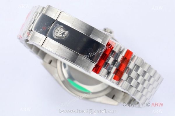 (EW)2021 New Rolex Datejust 36 Stainless Steel Green Palm Dial Watch Swiss 3235 4