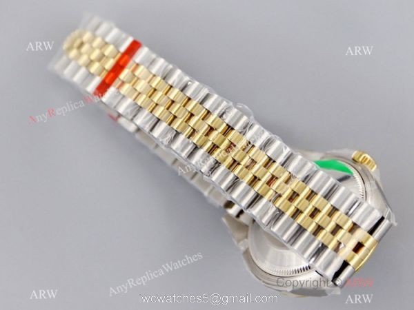 (EW)Swiss Clone Rolex Datejust 31mm Jubilee Watch 2-Tone Gray Dial with Diamonds 4