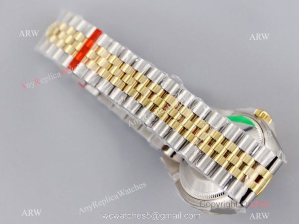 (EW)Swiss Replica Rolex 31-Datejust Watch White Roman Jubilee Bracelet 4