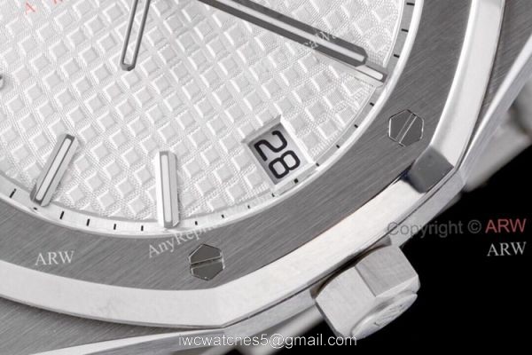 15500 ZF Audemars Royal Oak Silver Dial Stainless Steel Superclone Watch 41mm 4
