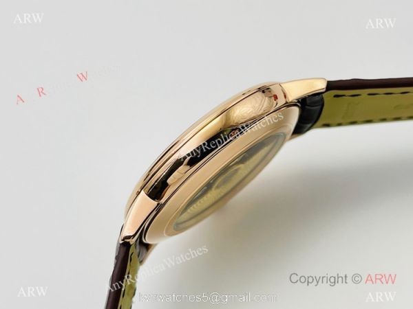 2021 New! MK Factory V4 Vacheron Constantin Patrimony Men Watch Rose Gold White Dial 4