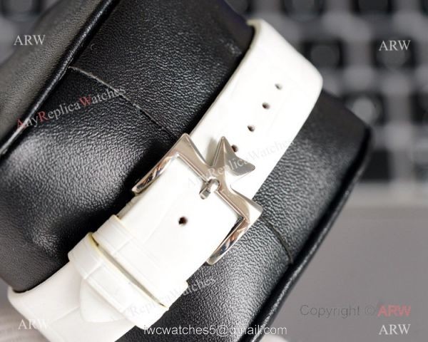 NEW! Swiss Grade Copy Vacheron Constantin Traditionnelle Ultra-Thin 33mm Watch Iced Out Silver 4