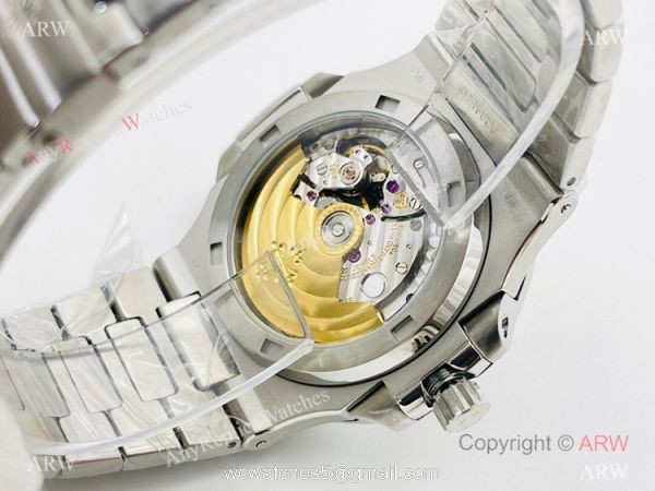 PFF Factory V4 Patek Philippe Nautilus Diamond Watch Swiss 9015 Bucherer Blue Dial 4