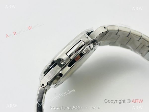 PFF Factory V4 Patek Philippe Nautilus Swiss 9015 Watch Ss Bucherer Blue Face 40mm 4