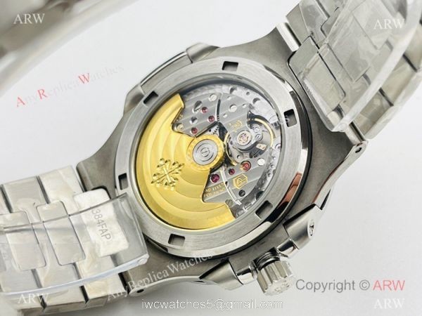 PFF Factory V4 Patek Philippe Nautilus Replica Watch Swiss 9015 Stainless Steel White Dial 4
