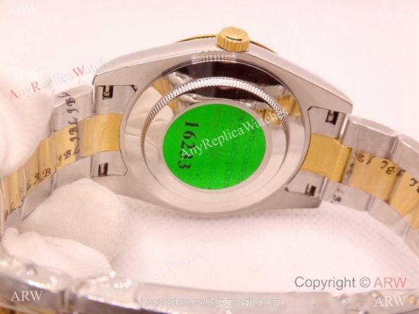 Copy Rolex Oyster Datejust Two Tone White Dial Mingzhu Watch 40mm for Men 4