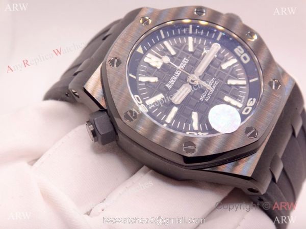 BF Factory Audemars Piguet Royal Oak Offshore Divers Asia2836 Watches Solid Black 4
