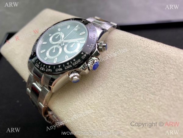 Swiss Copy Rolex Daytona A7750 Chronograph Watch 904L Steel Black Dial Ceramic Bezel 40mm 4