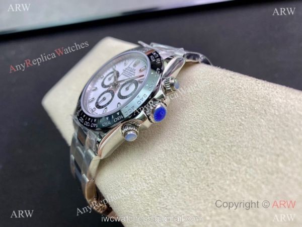 Swiss Copy Rolex Daytona A7750 Chronograph Watch Panda Dial Stainless Steel Case 4