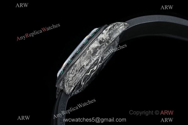 TW Factory Rolex Daytona DiW Carbon Swiss 7750 Replica Watch Oysterflex Strap Carbon-Lime Dial 40mm 4