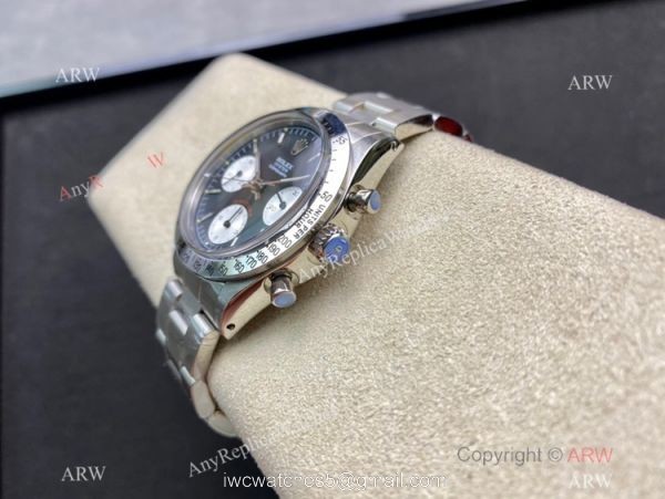 Swiss Replica Rolex Paul Newman Daytona A7750 Stainless Steel Watch Vintage Rolex Wrist 4