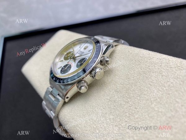 Swiss Grade One Vintage Rolex Paul Newman Daytona A7750 Stainless Steel Silver Dial Watch 4
