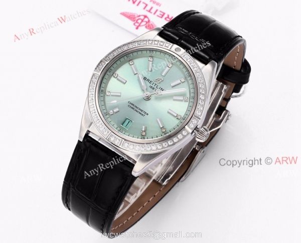 Buy Breitling Chronomat 36 Green Dial Watches Replica Online 4