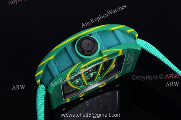 High End Replica Richard Mille 59-01 Tourbillon Yohan Blake Green Watch 4