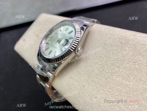 NEW Clean Factory Rolex Datejust 41 Swiss 3235 904L Silver Face Oyster Strap 1-1 best edition Clean Rolex Watch 4