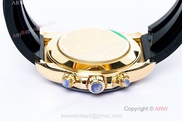 (EW) Swiss Rolex Daytona Newman Dial Yellow Gold Oysterflex Watch EW Factory 7750 4