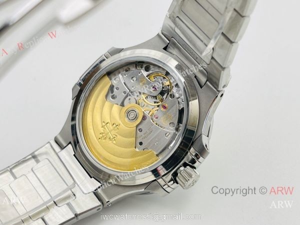 3K Factory 1:1 Best Edition Patek Philippe Nautilus Ladies 34mm Watch Silver Steel White Dial 4