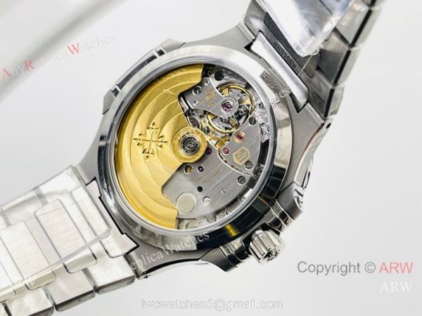 3K Factory 1:1 Best Patek Philippe Nautilus Ladies Cal.324 Watch Blue Face 34mm 4